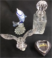 GORHAM CRYSTAL DECANTER WITH CRYSTAL EAGLE