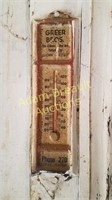 Greer Bros (Gladwin, MI) Thermometer