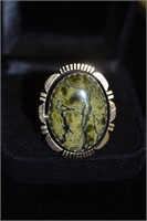 Green Turquoise Ring Size 8