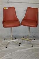 Pair of Vintage Swivel Bar Chairs