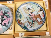 collectors plates- japanese scenes & butterflies