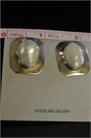 Sterling and Mother Pearl Earring