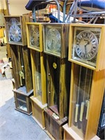 5 modern quartz  grand daughter clocks