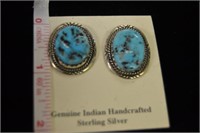 Apache Blue Turquoise Earrings