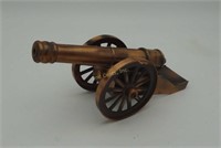 Copper Cannon Shaped Lighter 6.5" Long