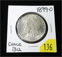 1899-O Morgan dollar, choice BU