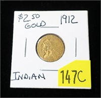 1912 $2.50 Gold Indian Quarter Eagle