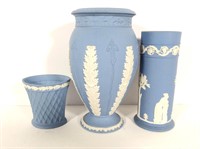 3 Wedgwood Jasperware Vases