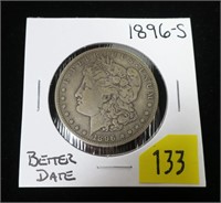 1896-S Morgan dollar, better date