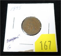 1875 Indian Head cent