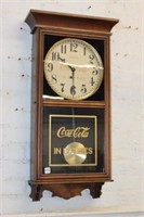 Coca Cola Reproduction Clock 35"tall
