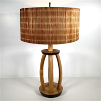 Paul Frankl Style  Bamboo / Rattan Table Lamp