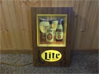 Vintage Miller Lite Illuminated Display Sign