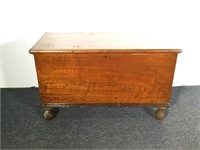 Antique Blanket Chest with Ball Feet