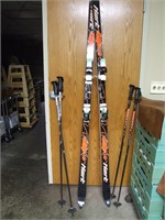 2 Sets of Ski Poles & 1 Set of Skis