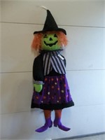 New 3Ft Laughing Witch with Fiber Optics