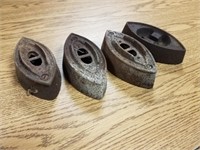 4 Antique Sad Irons