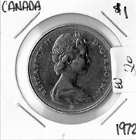 CANADIAN 1972 $1 DOLLAR COIN