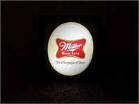 Vintage Miller High Life Illuminated Display Sign