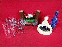 Miscellaneous Glassware and Figurine Lot