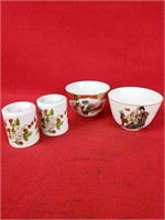 Japanese Teacups and W. Germany Candle Holders