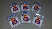 6 packs of round 1998-1999 NHL playing cards