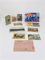 postcards and trading cards