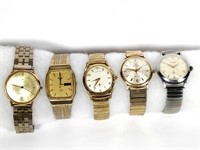 5 Assorted Men's Wristwatches