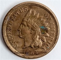 Coin 1862 Indian Head Cent Choice BU.