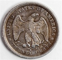Coin 1875-S U.S. Twenty Cent Piece Extra Fine
