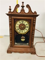 electric Spartus clock- 13" tall