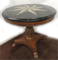 Marble Top Table with inlaid star design