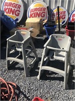 Pair of high chairs