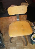 Vintage Wood & Steel Chair