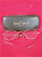 Vintage Bifocal Glasses with Case