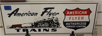 METAL AMERICAN FLYER TRAIN SIGN