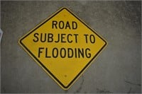 L- ROAD SUBJECT TO FLOODING SIGN
