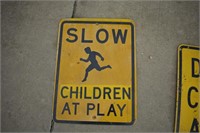 L- SLOW CHILDREN AT PLAY SIGN