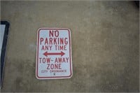 L- NO PARKING ANY TIME SIGN