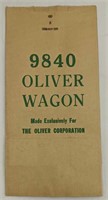 NOS 9840 Oliver Wagon Paper Bag