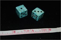 Pair of Turquoise Dice