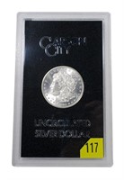 1883-CC GSA Morgan dollar, slab certified, gem BU
