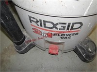 Rigid 2 in 1 blower vac 6.5HP, 16 gal w/
