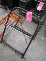 Fold up wire spool rack (18" wide)