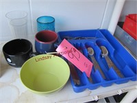 1 group kitchen items glasses, plates, bowls, ...
