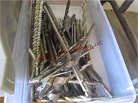 3 boxes of misc various size drill bits