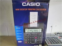 Office supplies: calculators, notebook paper,