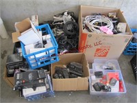 LARGE lot of misc: cables, cords, adapters, ...