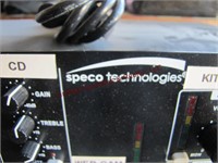 2 Speco Tech multizone amplifiers