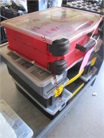 4 plastic sorter cases w/ contents: misc screws &